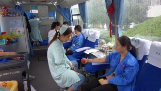 2017年，新藝組織員工無償獻血活動